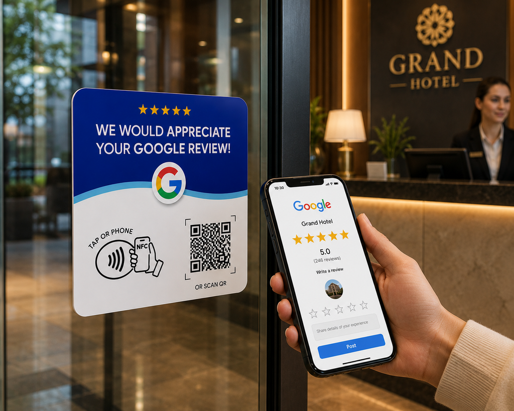 Google Review NFC Sticker Card